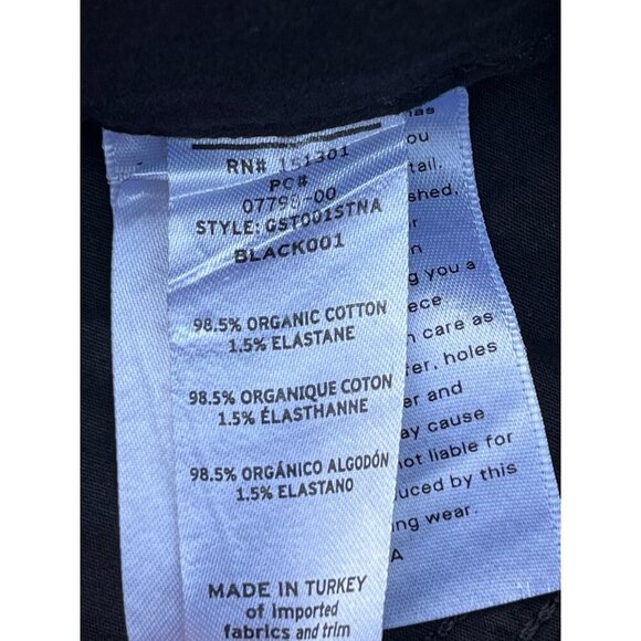 Good American Good Straight High Rise Coated Jeans in Black001 Size 14 - Picture 6 of 11